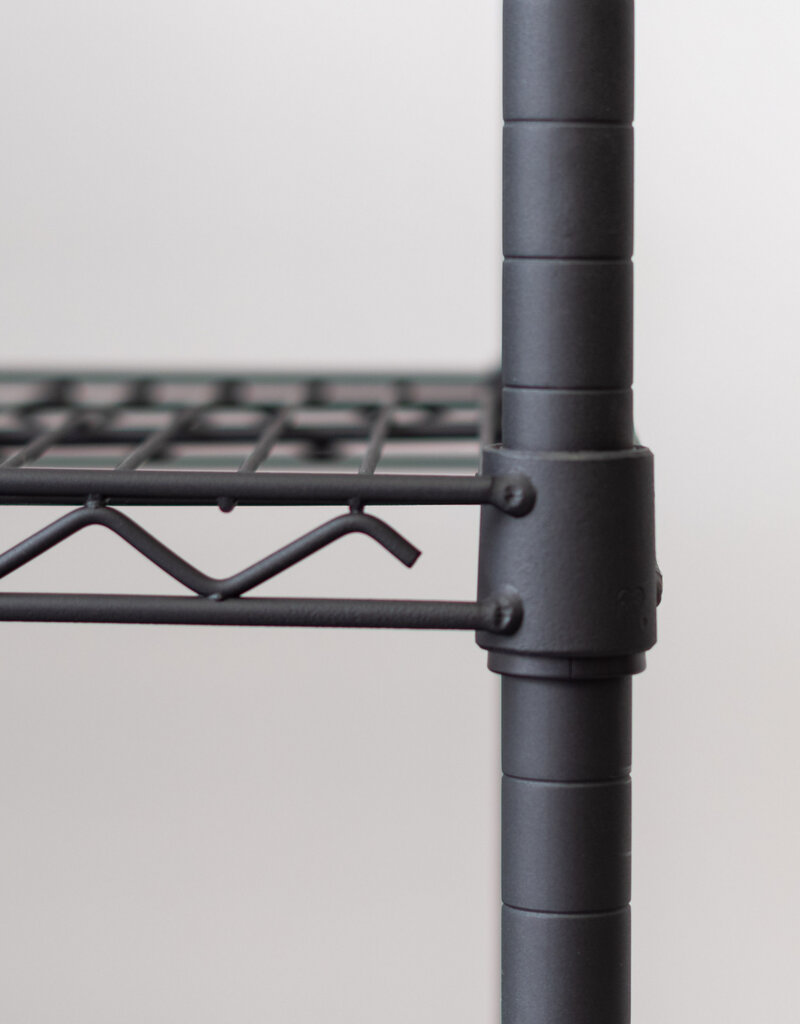 IRIS #Metal Rack 1200 4-Tier Black MR-WT4-B