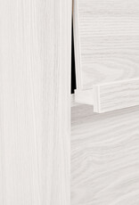 IRIS kast, plank, opbergboekenkast, met 4 deuren, FR-F4 Witte Eikenhout, W33,8 x D89 x H90 cm