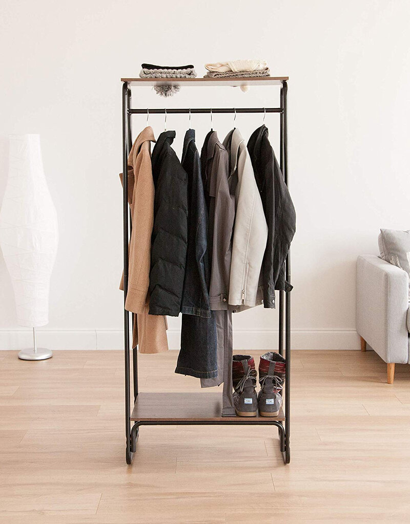 IRIS FS]Metal Garment Rack PI-B2 Bk