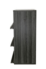 IRIS meubels, boekenkast, opbergplank met 3 deuren, CHR-3, grijs eik, W40,9 x D59 x H83,6 cm