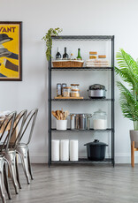 IRIS #Metal Rack 900 5-Tier Black MR-MT5-B