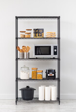 IRIS #Metal Rack 900 5-Tier Black MR-MT5-B