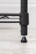 IRIS metalen opslagplank, 5 niveaus, 565 kg lading, MT5, zwart, W91.4 x D40.6 x H180.3