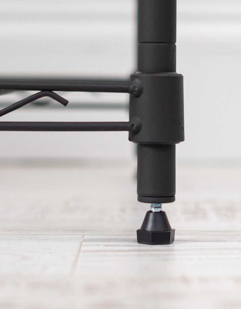 IRIS metalen opslagplank, 5 niveaus, 565 kg lading, MT5, zwart, W91.4 x D40.6 x H180.3