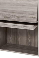 IRIS meubels, plank, opbergboekenkast, met 2 deuren, FR-F2 - Grijs Eikenhout, W33,8 x D89 x H90 cm