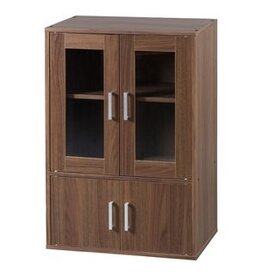 IRIS meubels, opbergboekenkast, borststuk, dressoir -GKN-9060- Bruin, W101,4 x D34 x H43,4 cm