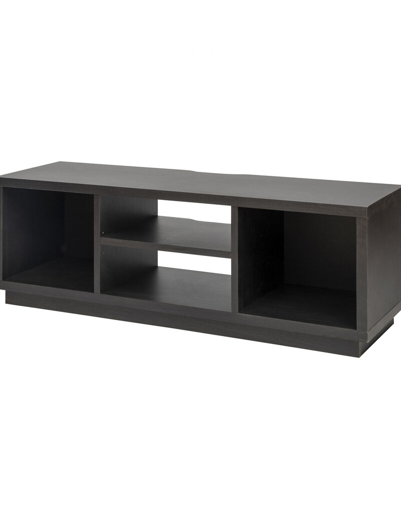 IRIS TV-standaard, TV-standaard, TV-bank, scherm tot 55 inch, OTS-125S, Black Oak, W36 x D126 x H41,5 cm