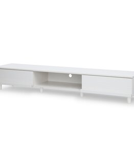 IRIS TV stand, TV stand, TV bench for screens up to 65 inches, BAB-180A White Oak, W42.1 x D180 x H30 cm
