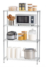 IRIS #Metal Rack 900 4-Tier Silver MR-MM4-S