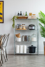 IRIS #Metal Rack 900 4-Tier Silver MR-MM4-S