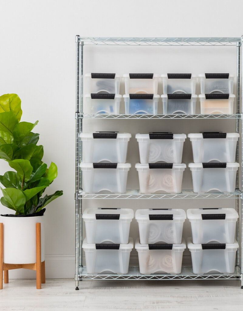 IRIS #Metal Rack 900 4-Tier Silver MR-MM4-S