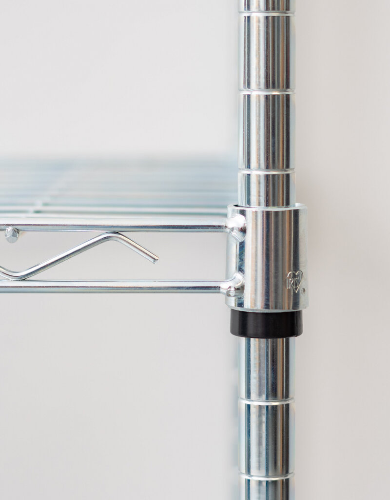 IRIS #Metal Rack 900 4-Tier Silver MR-MM4-S