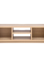 IRIS TV-standaard, TV-standaard, TV-bank, scherm tot 55 inch, OTS-125S, lichtbruin, W36 x D126 x H41,5 cm