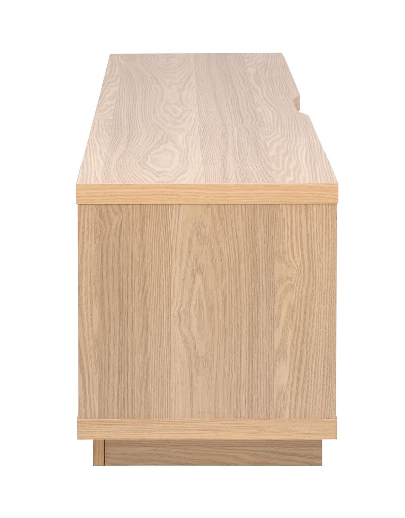 IRIS TV-standaard, TV-standaard, TV-bank, scherm tot 55 inch, OTS-125S, lichtbruin, W36 x D126 x H41,5 cm