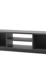 IRIS TV-meubel, TV-standaard, TV-bank, scherm tot 65 inch, OTS-150S, Black Oak, W36 x D150 x H41,5 cm