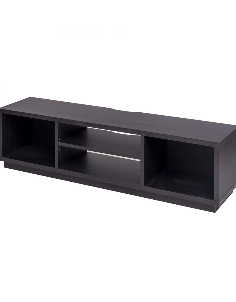 IRIS TV-meubel, TV-standaard, TV-bank, scherm tot 65 inch, OTS-150S, Black Oak, W36 x D150 x H41,5 cm