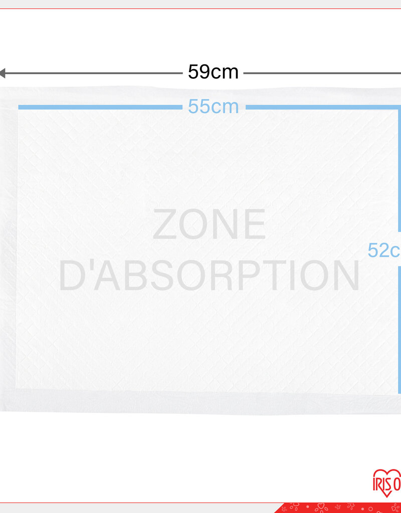 IRIS trainingsmat, voor honden en puppy's tot 15 kg, NS-100SQW, wit