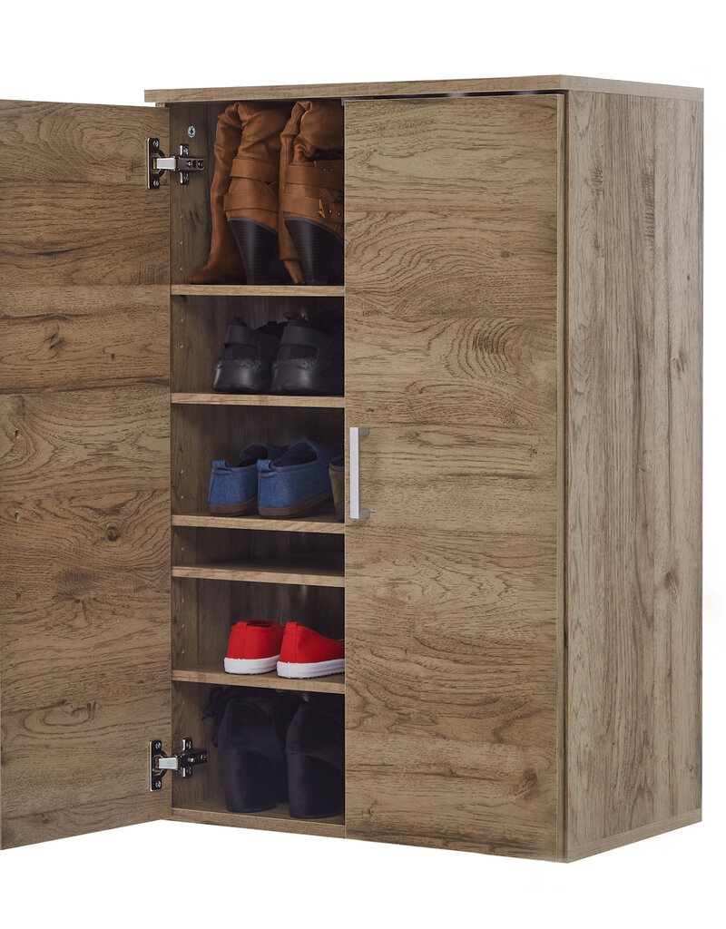 IRIS schoenenopbergkast, ca. 18 paren, SR-6035, W34,9 x D60 x H90cm, Ash Brown