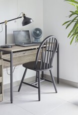 IRIS Klein Meubel, Voetstuk, Trolley, Opslagkarretje met Wielen, WSW-280, Ash Brown, W28 x D47,8 x H60 cm