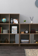 IRIS meubels, opbergplank, boekenkast, modulair, WOS--4, asbruin, W26,5 x D68,9 x H75,8 cm