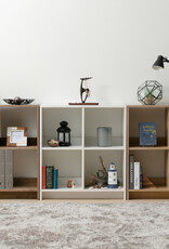 IRIS #FS]Wood Open Shelf WOS-4 A.Br