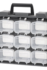 IRIS Opbergkoffer, Doos, Organizer, Eierdoos, UC-9, Grijs, W7,3 x D27,8 x H28,5 cm