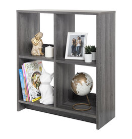 IRIS meubels, 4 opbergplanken, boekenkast, modulair, WOS-4, grijs eikenhout, W26,5 x D68,9 x H75,8 cm