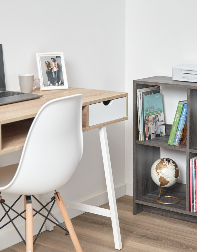 IRIS #FS]Wood Open Shelf WOS-4 Gr.Oak