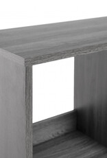 IRIS meubels, 4 opbergplanken, boekenkast, modulair, WOS-4, grijs eikenhout, W26,5 x D68,9 x H75,8 cm