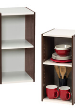 IRIS 2-plank opbergboekenkast, set van 2 accentmeubels, UB-6030, bruin