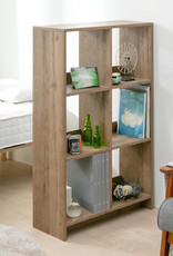 IRIS #FS]Wood Open Shelf WOS-6 A.Br