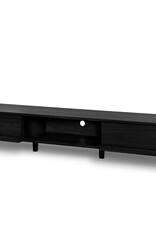 IRIS TV-standaard voor scherm tot 65 inch, 3 planken, BAB-180A, zwart eiken