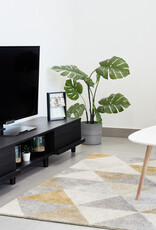 IRIS TV-standaard voor scherm tot 65 inch, 3 planken, BAB-180A, zwart eiken