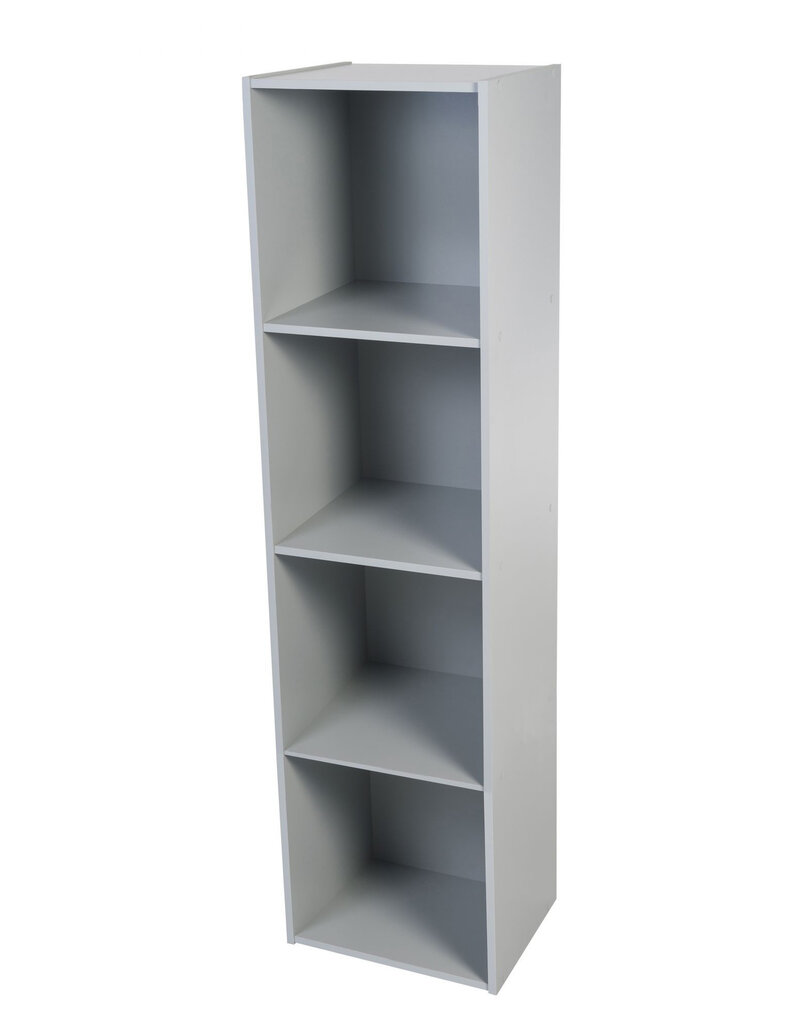 IRIS Kinderkast, boekenkast, speelgoedorganizer, KCX-4 - grijs, W35,4 x D35,1 x H138,6 cm