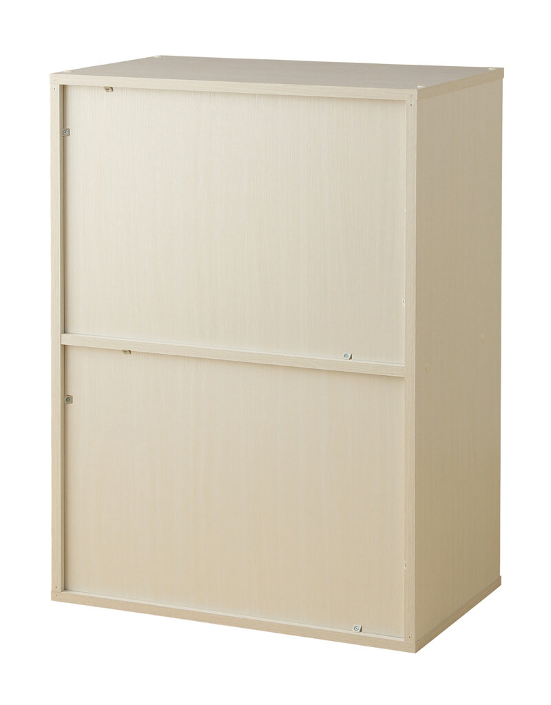 IRIS houten opbergplank met deuren, CHR-1, Wit Eikenhout, W59 x D40,9 x H83,6 cm