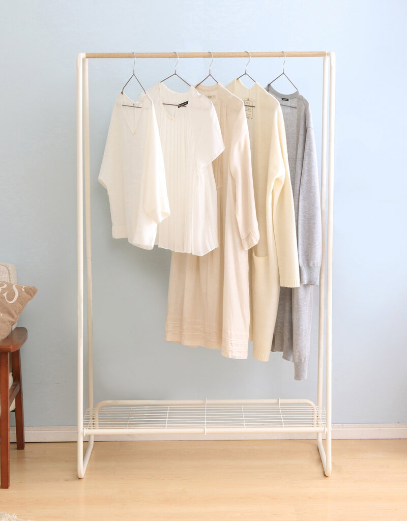 IRIS #Metal Garment Rack PI-B5 L White