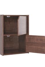 IRIS opbergkast, set van 2 houten opslagplanken, MDB-2D, bruin