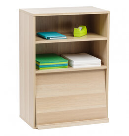 IRIS storage cabinet, 1 folding door, solid and modern design, CHR-1, light brown