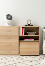 IRIS opbergkast, 1 vouwdeur, massief en modern ontwerp, CHR-1, lichtbruin