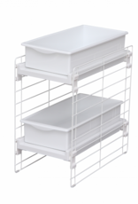 IRIS opslagtoren, plastic organizer, 4 lades van 15 W- DC-304, wit, W40 x D29 x H81 cm
