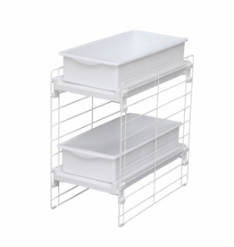 IRIS opslagtoren, plastic organizer, 4 lades van 15 W- DC-304, wit, W40 x D29 x H81 cm