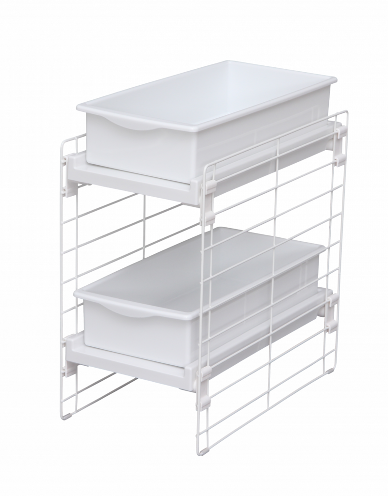IRIS Slide Tray Rack UST-2V White