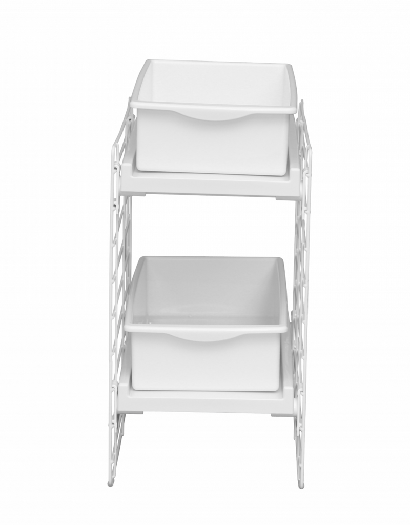 IRIS Slide Tray Rack UST-2V White