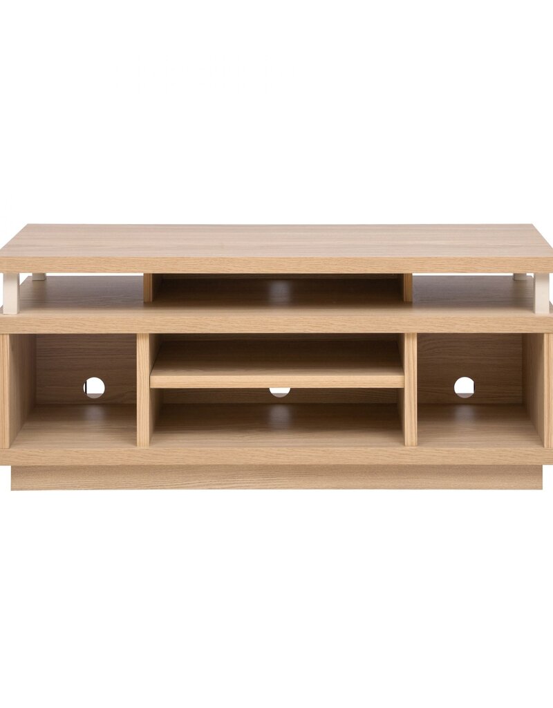 IRIS TV-meubel, TV-standaard, TV-bank, scherm tot 43 inch, OTS-100M, lichtbruin, W38 x D100 x H41,5 cm