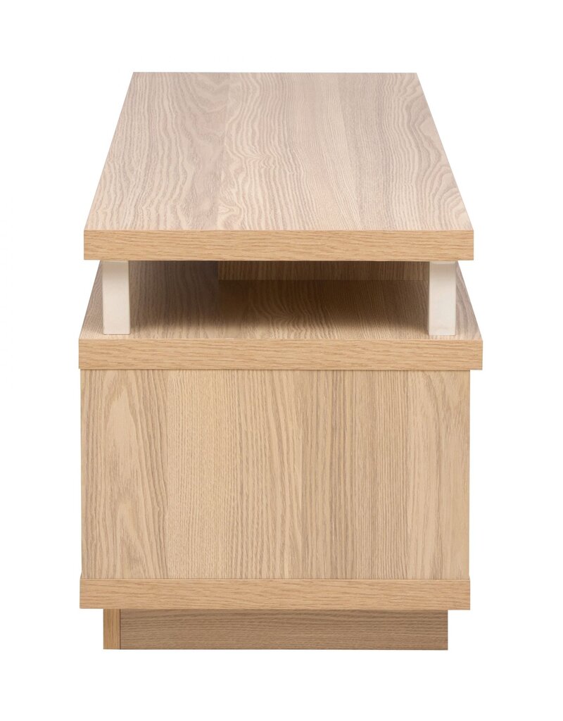 IRIS TV-meubel, TV-standaard, TV-bank, scherm tot 43 inch, OTS-100M, lichtbruin, W38 x D100 x H41,5 cm