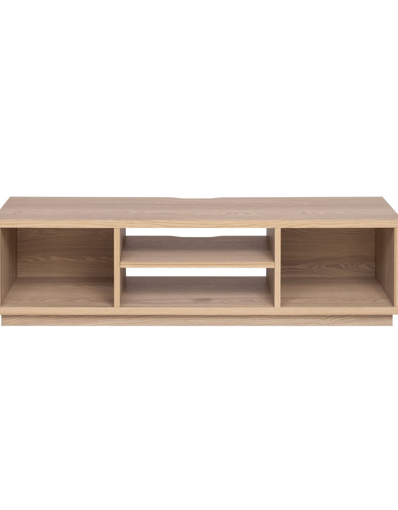 IRIS TV-standaard, TV-meubel, TV-bank, scherm tot 65 inch, OTS-150S, lichtbruin, W36 x D150 x H41,5 cm