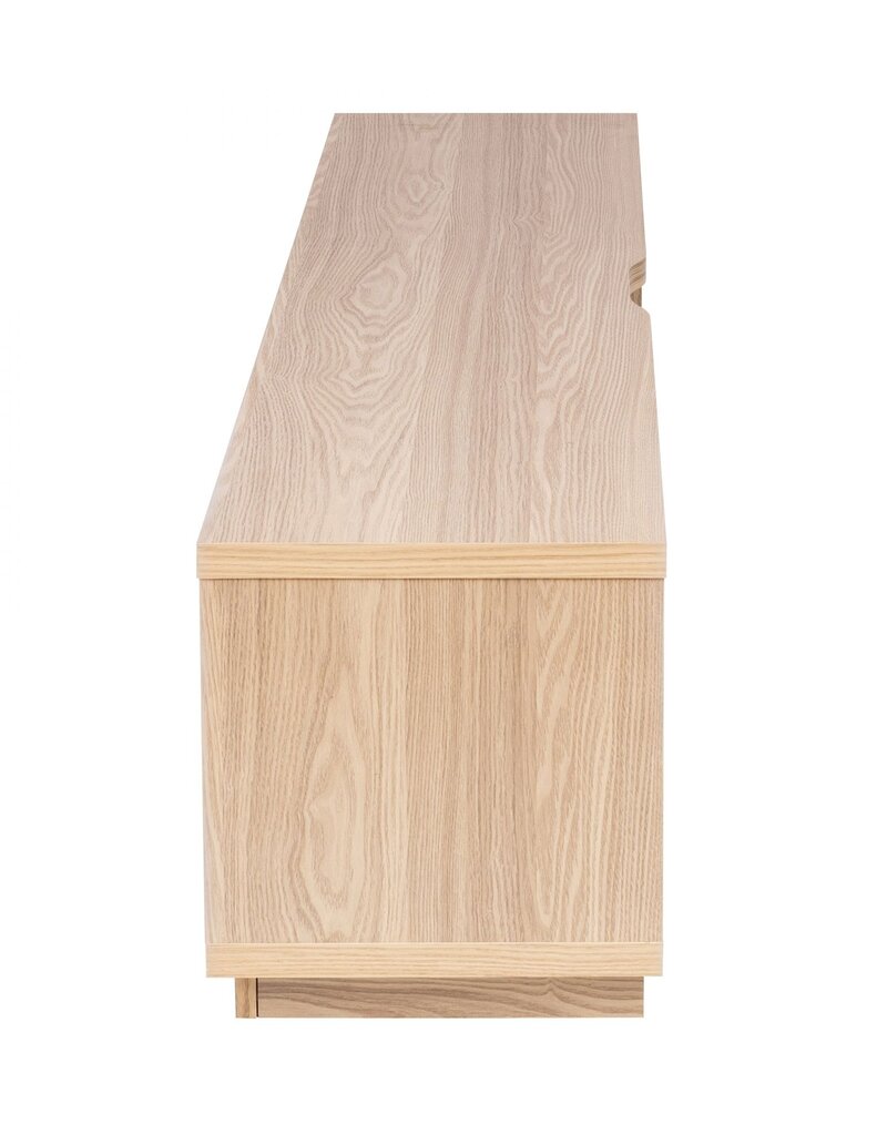 IRIS TV-standaard, TV-meubel, TV-bank, scherm tot 65 inch, OTS-150S, lichtbruin, W36 x D150 x H41,5 cm