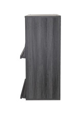 IRIS meubels, boekenkast, opbergplank met 2 deuren, CHR-2, grijs eik, W40,9 x D59 x H83,6 cm