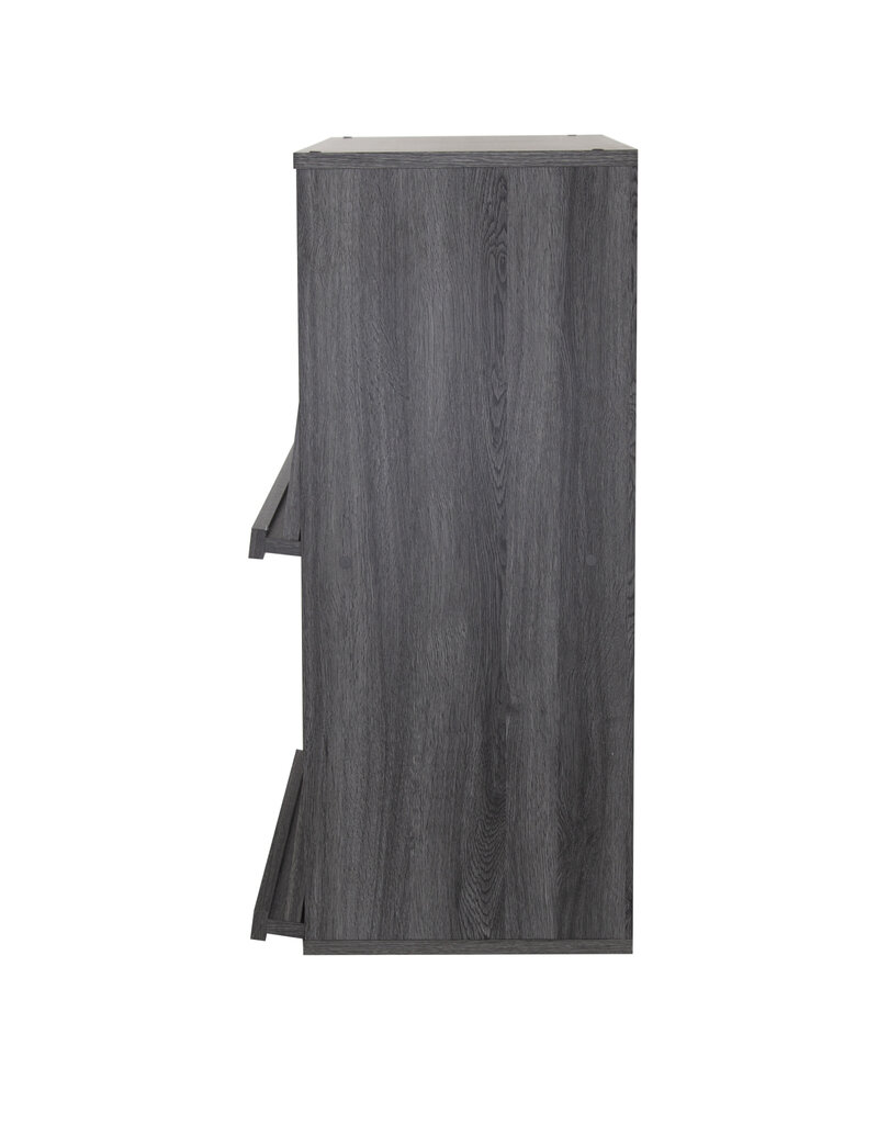 IRIS meubels, boekenkast, opbergplank met 2 deuren, CHR-2, grijs eik, W40,9 x D59 x H83,6 cm