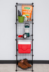 IRIS Set van 4 metalen dozen, WC-4, zwart, W35,5 x D35,5 x H6 cm